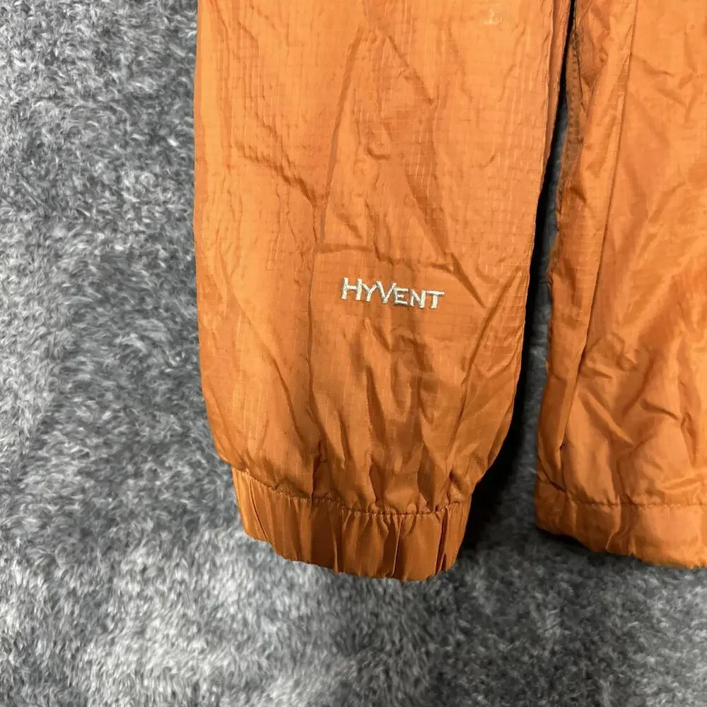 The North Face Jacket Mens L Orange HyVent Hooded Windbreaker Lightweight